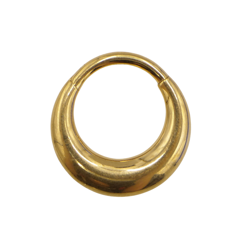 Anneau charnière 1,2x8 titane PVD GOLD Stérile éclipse| Itc