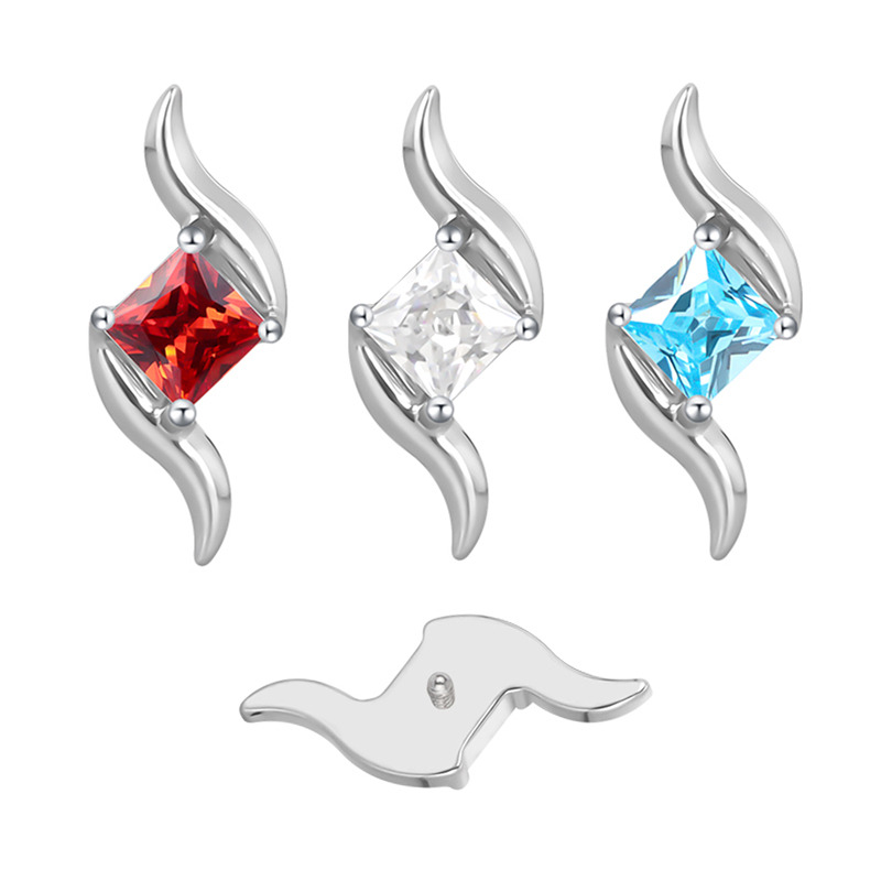 Accessoire interne Titane 0.9 motif vague strass blanc | iTC