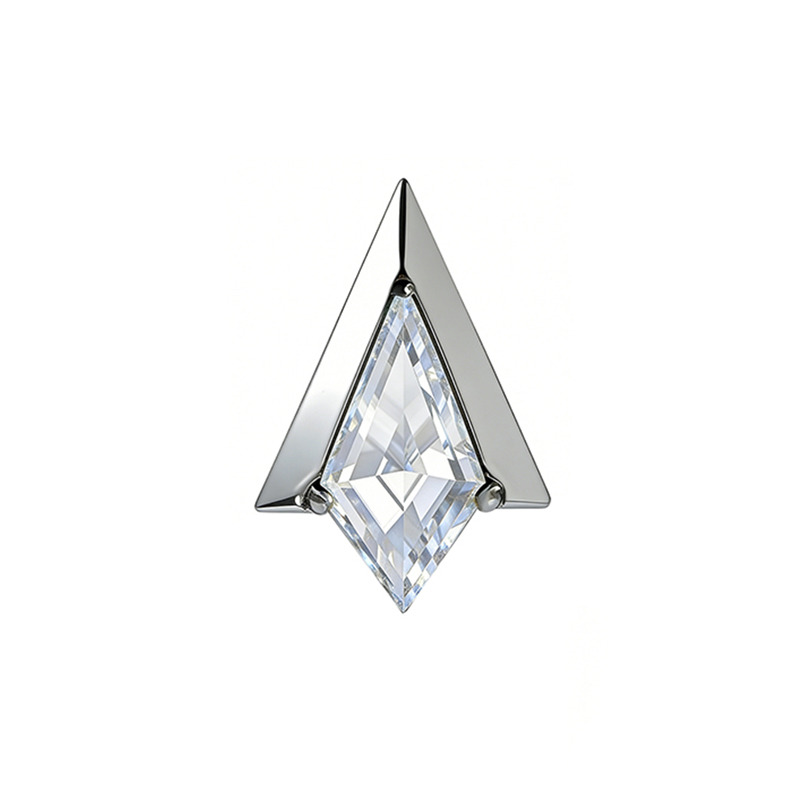 Accessoire interne Titane ASTM F136 0.9 mm motif pyramidale serti strass | iTC