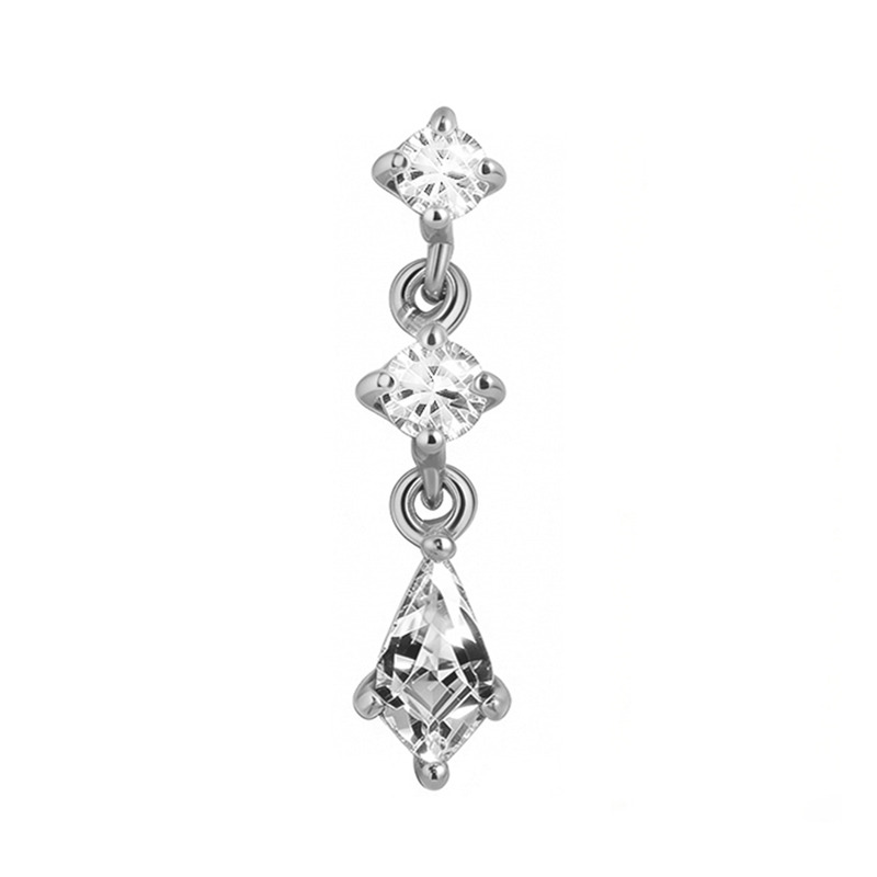 Accessoire interne Titane ASTM F136 0.9 mm motif éclat pendant strass | iTC