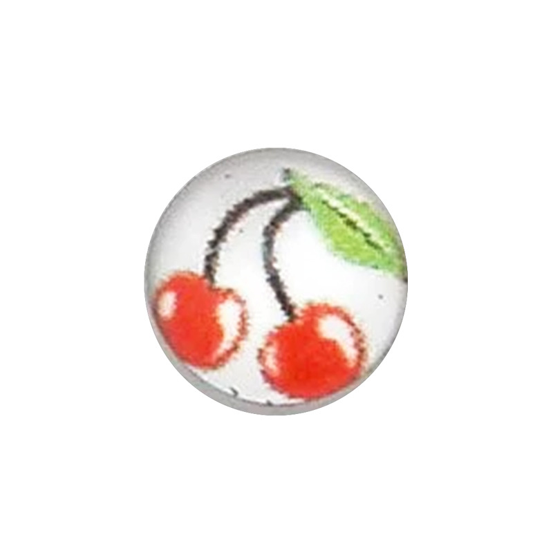 Boule Acier vissable motif Cerise | Itc