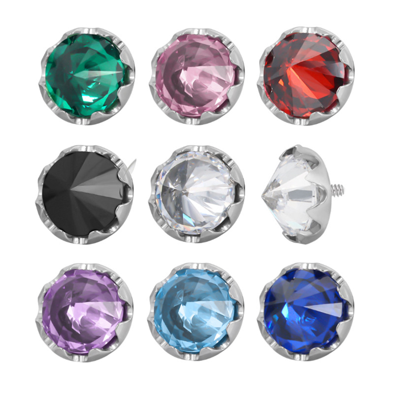 Disque titane interne 1.6X4mm cristal strass inversé | iTC