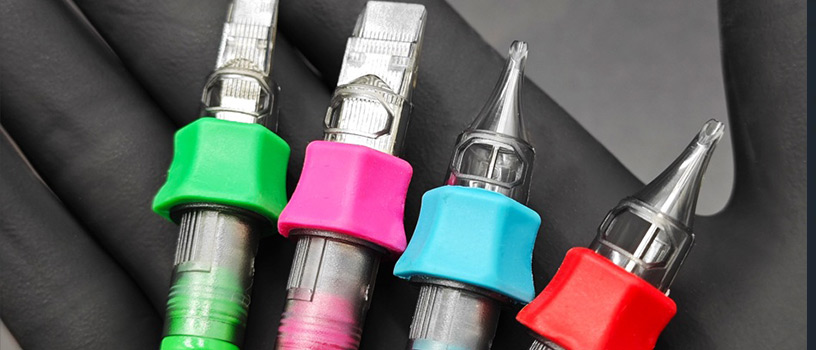 Cartouches &agrave; aiguilles de tatouage